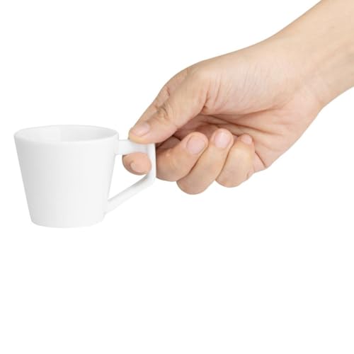 Tasses Olympia Whiteware petit format 80ml de vaisselle blanche empilable - 4