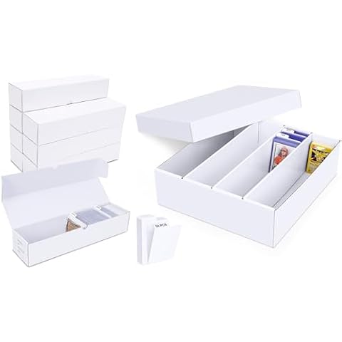Leyzan Trading Card Storage Box & Card Storage Box with Dividers for Sports TCG/Magic/Mtg Baseball Card Cover