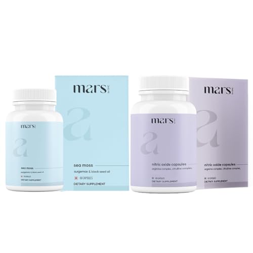 Mars by GHC MaxDrive Combo: Powered by Nitric Oxide & Sea Moss Capsules Pack of 1