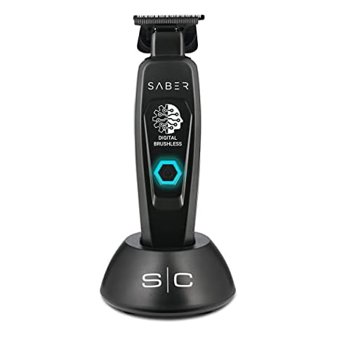 StyleCraft Saber Professional Full Metal Body Digital Brushless Motor Cordless Hair Trimmer (Black) Cover
