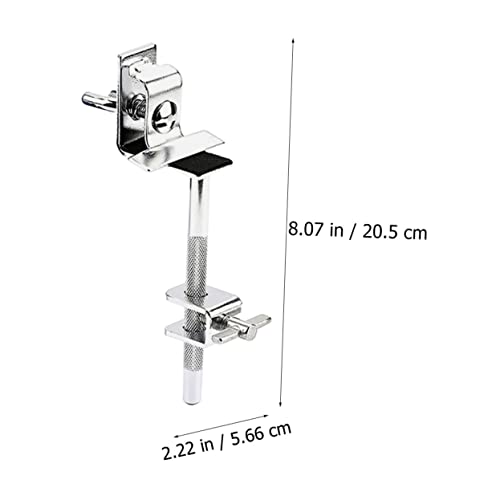 Drum Kit Cowbell Clamp Soporte de extensión para Cowbell para Bombo Fácil de instalar para accesorios de percusión Material de alta dureza para uso a largo plazo miniatura 6