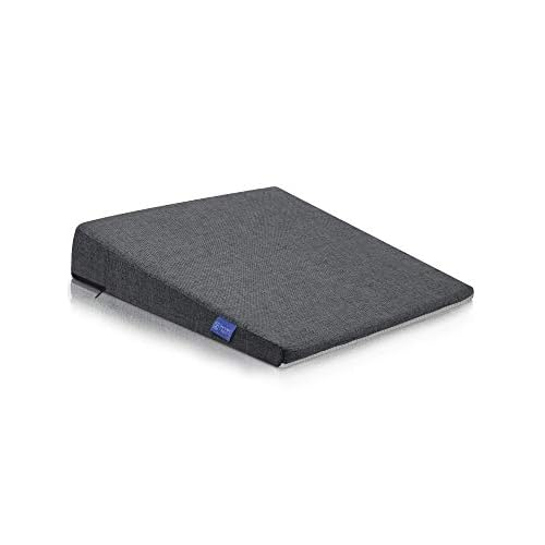 Cómodo cojin Silla Oficina - Cojin cuña ergonómico - Firme, de Forma Muy Estable - Cojín de Asiento Moderno de Espuma, cojin Asiento Coche - Cojines para sillas Premium de DYNMC YOU, Gris Oscuro