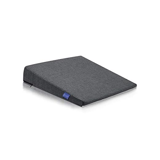 Cómodo cojin Silla Oficina - Cojin cuña ergonómico - Firme, de Forma Muy Estable - Cojín de Asiento Moderno de Espuma, cojin Asiento Coche - Cojines para sillas Premium de DYNMC YOU, Gris Oscuro