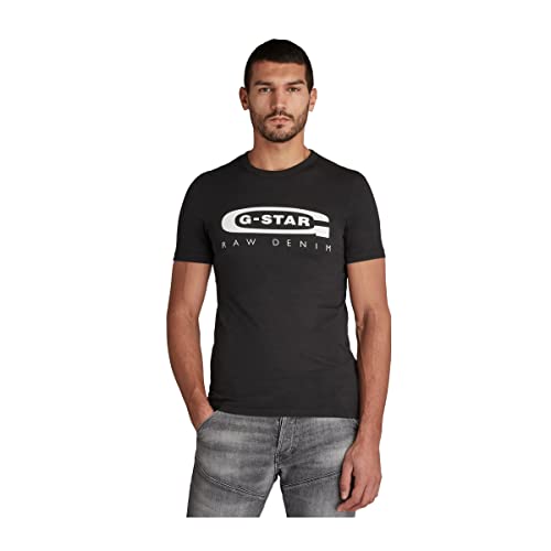 G-STAR RAW Graphic 4 T-Shirt Homme ,Noir (dk black D15104-336-6484), M