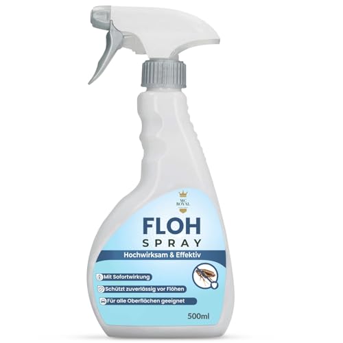 MC-Royal Floh-Spray für Wohnung & Umgebung 500 ml - effektives Abwehr-Mittel gegen Flöhe
