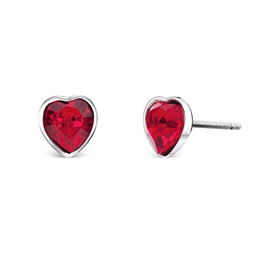 Preisvergleich Produktbild Mini Heart Ohrringe mit Swarovski® Kristallen