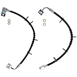 ZGYWAutoParts Front Brake Hose, 2PC Brake Line Hose Replacement Brake Hydraulic Hose for Dodge Ram 1500 2001 2000 for Dodge Ram 2500 2002 2001 2000 for Dodge Ram 3500 2002 2001 2000