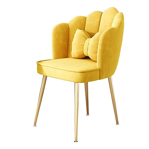 Fauteuil confortable en velours avec piétement doré pour salon chic