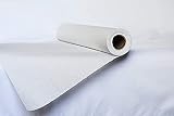 Disposable Medical Exam Table Paper Standard Crepe White with Smooth Finish Moisture Resistant 21" x