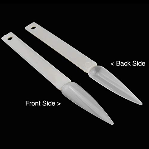 50 peças Stiletto False Nail Art Fan Wheel Practice Board Tip Sticks para mergulhar cores em pó UV G