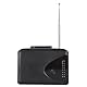 Tragbarer Kassettenspieler, UKW-MW-Radio-Stereo-Kassettenrecorder, USB-Kassettenspieler mit 3,5-mm-Klinkenstecker und Lautsprecher (Schwarz)