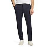 SAKS Fifth Avenue Men’s Premium Knit Full‑Elastic Flat‑Front Dress Pant, Cleanly Tailored & Comfort‑Flex
