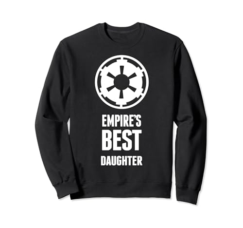 Sweat Star Wars Empire's Best Daughter pull femme coton noir imprimé logo