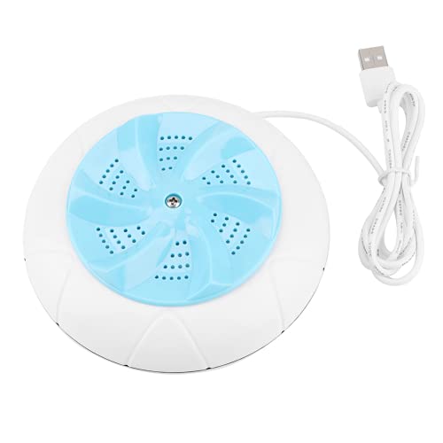 Mini Portable Ultrasonic Washing Machine, Travel Laundry Cleaner, Compact for RV Camping, Blue