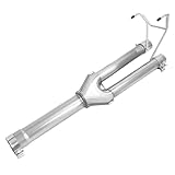 KUAFU Dual Exhaust Y-Pipe Muffler Direct Fit Replacement Parts Kit Compatible with 2009-2019 Dodge Ram 1500 Hemi Truck Pickup Stainless Steel