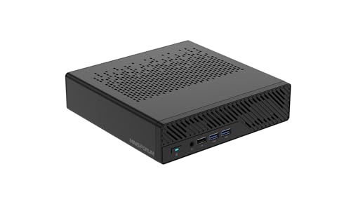 MINIS FORUM Mini PC MS-A1, Barebone Mini Workstation mit DDR5/4xM.2 NVMe SSD/AMD AM5 CPU, 2,5G RJ45 LAN x 2, HDMI/DP/Type-C, USB3.0x2, WiFi6e&BT5.2, Mini Computer(NO CPU/NO RAM/NO SSD/NO OS)