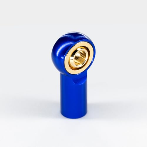 [20Pcs] M3 Ball Joint Rod End Head Link Aluminum Alloy Anodized Housing for 1/10 RC Car Tamiya HSP traxxas Axial SCX10 Redcat Truck Buggy Crawler, Color Blue