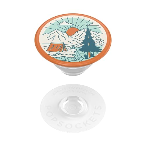 Image of PopSockets Adhesive Phone Grip, Holder- Get Outside | Secure Comfortable Hold, Anti-Drop, Kickstand, Nature, Leaf, Fun, Cool, Unique