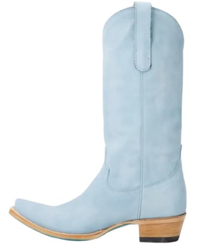 Lane Women's Emma Jane Tall Western Boot Snip Toe - LB0558X 7 1/2 M US Blue3