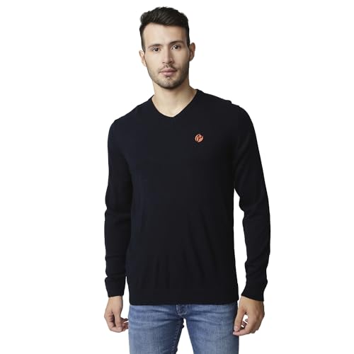 Image of Pepe Jeans Men's Acrylic Blend Classic V-Neck Sweater