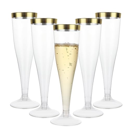 Copas de champán transparentes y estables de 133 ml para eventos selectos 2