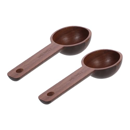 GRIRIW 2個 コーヒー 計量スプーン 小 小さじ コーヒー 粉 スプーン 計量スプーン 大さじ 小 スクープ 紅茶