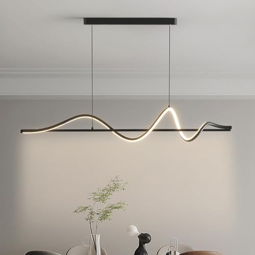 Suspension de suspension minimaliste réglable LED dimmable pour illuminer un long couloir