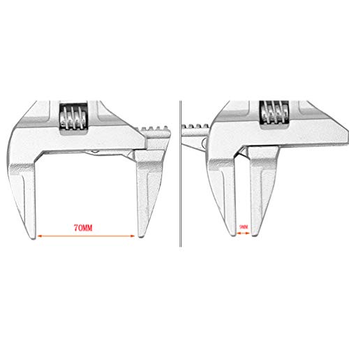 Sehfupoye Chiave regolabile Chiave per bagno grande apertura Chiavi per mascelle larghe 16-68 mm Chiave in lega di alluminio Chiavi per utensili Utensili a mano