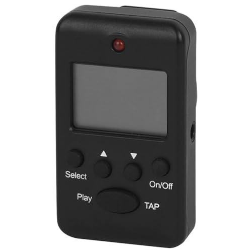 Métronome électronique à clip noir pour piano et guitare rythmique