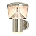 Lindby Edelstahl LED Wandlampe aussen, Aussenwandleuchte spritzwassergeschützt IP44, inkl. 1x 8, 1W LED (fest verbaut), warmweiß (3.000K), Außenleuchte