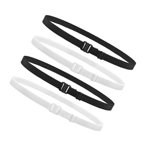 Beaupretty 4Pcs Adjustable Women's Belt for Neat Tucking Elastic Waistband for Shirts and Pants Comfortable Waist Belt for All Day Wear