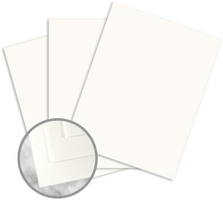 StrathmoreWriting Soft White Paper - 8 1/2 x 11 in 24 lb Writing Wove 25% Cotton Watermarked 500 per Ream