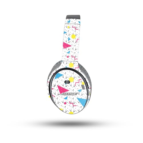 Image of MightySkins Glossy Glitter Skin Compatible with Bose QuietComfort 35 II Headphones - 90s Fun | Protective, Durable High-Gloss Glitter Finish | Easy to Apply, Remove, and Change Styles