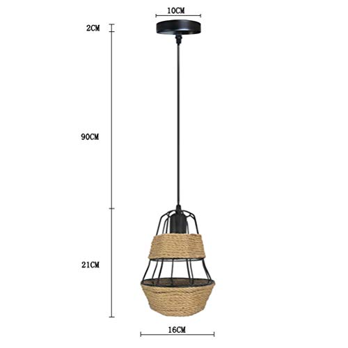 Lámpara de araña ajustable vintage de metal tipo jaula para iluminación de cocinas modernas 6