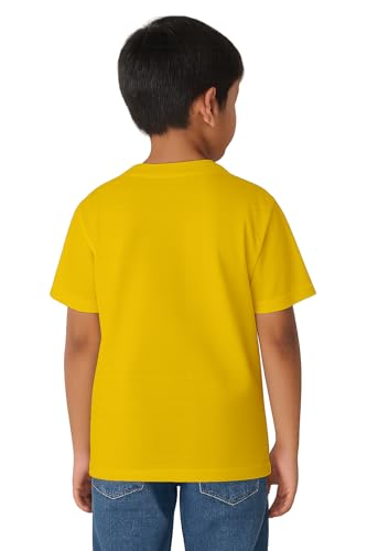 Image of Amazon Brand - Anarva Kids Round Neck T-Shirt Cotton Half Sleeve Tee for Boys - Soft & Breathable Everyday Wear