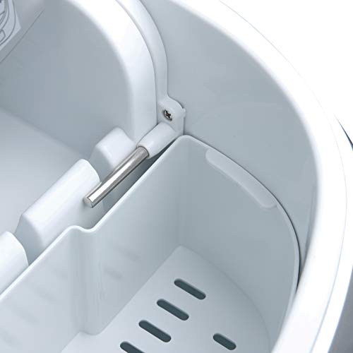 WOLTU Eiswürfelmaschine 12kg/24h, 2,8 Liter Ice Maker Machine, 3 Eiswürfel Größen Eiswürfelbereiter, ABS Eismaschine, Leise Ice Cube Maker für Party, Büro, Haus Silber – Bild 7