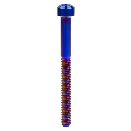 Image of Titanium Torx Square Head M6 x 10 15 20 25 30 35 40 45 50 60 65 70 80mm Screw Pack of 5 (Burn Blue, M6x65mm)