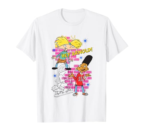 Hey Arnold Arnold and Gerald Airbrush Funny Cartoon Camiseta