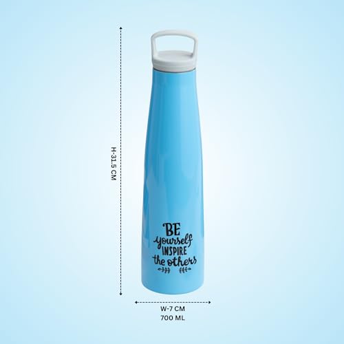 Image of Clay Craft Vacbott Sleeko Peppy Double Walled|18 Hours Hot and 24 Hours Bottle Vacuum Insulated Flask Bottle|650ml, 2 Piece|BPA-Free|Leak Proof|BIS Certified|1Year Limited Warranty