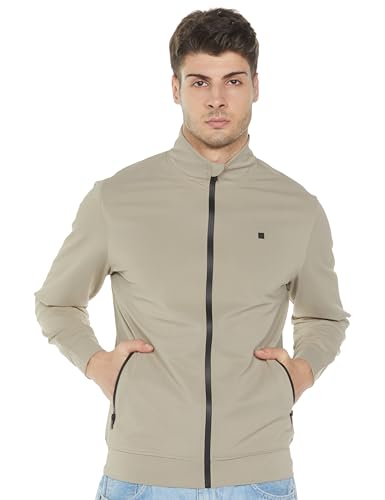 Image of Allen Solly Mens Cotton Blend Standard Length Jacket