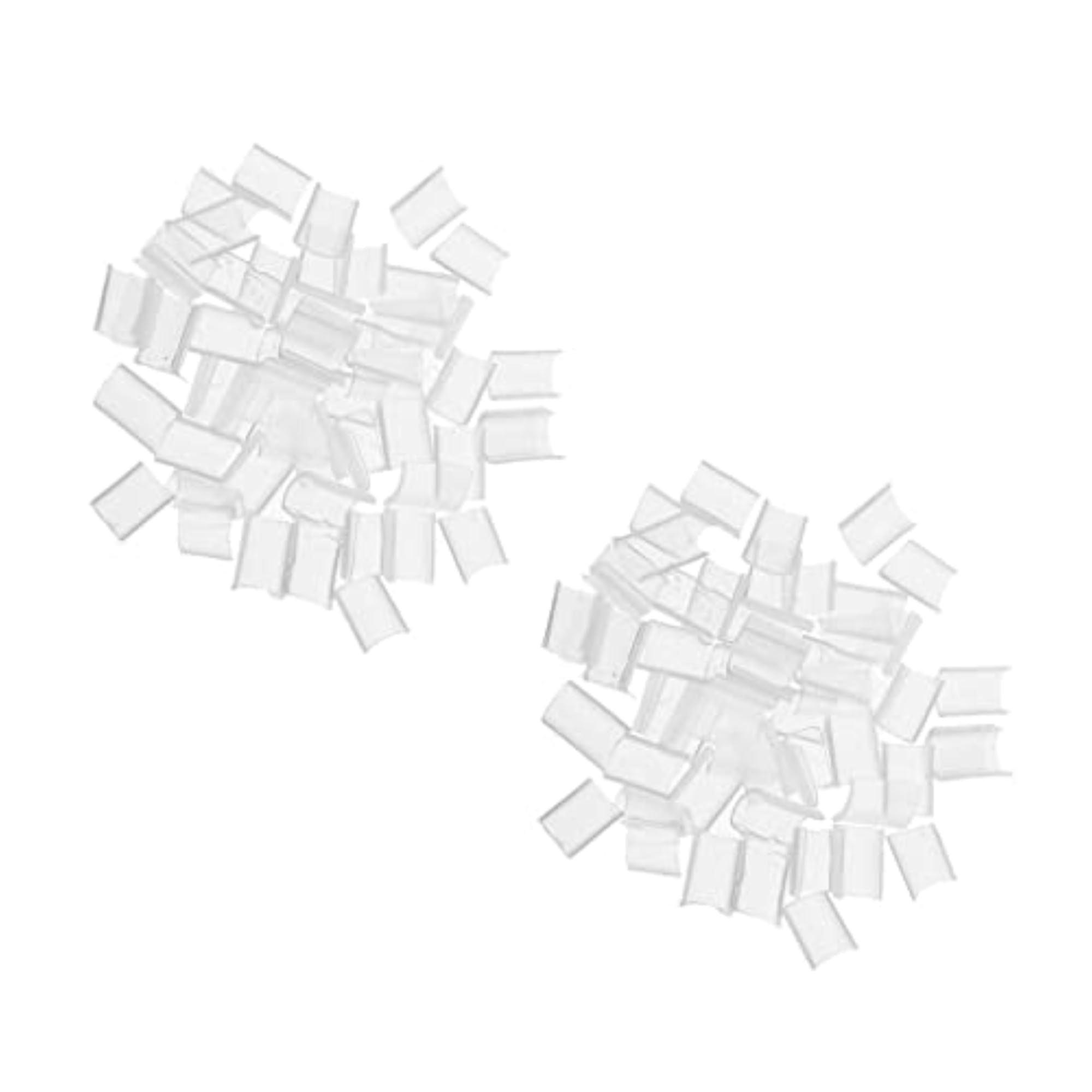 100Pcs Keratin Nail Glue for U Tip Hair Extensions, White