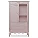 Evolur Aurora Armoire, Queen, Dusty Rose