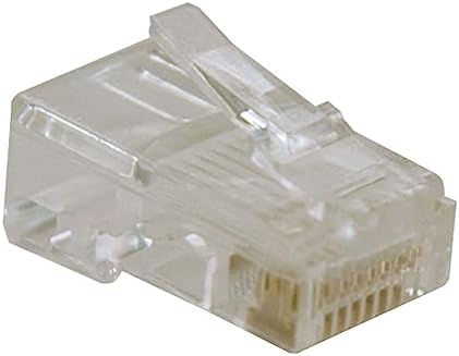 TRIPP LITE 100 Pack RJ45 Plugs - Cat5e Ethernet Connectors For Solid/Stranded Cable