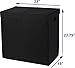 Simple Houseware Double Laundry Hamper with Lid and Removable Bags, Black