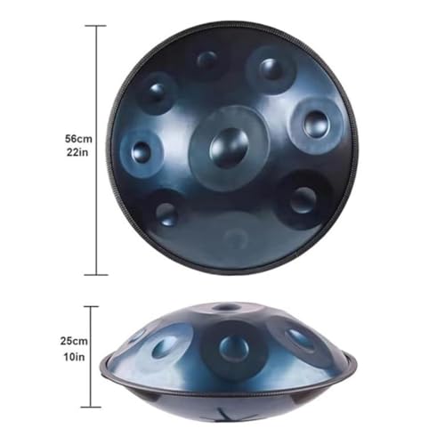 Tambor Portátil Handpan D Minor 9 Notas 22 Pulgadas Azul miniatura 6