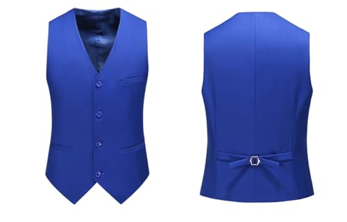 Chaleco de banquete para caballero Kiioouu estilo casual elegante 2