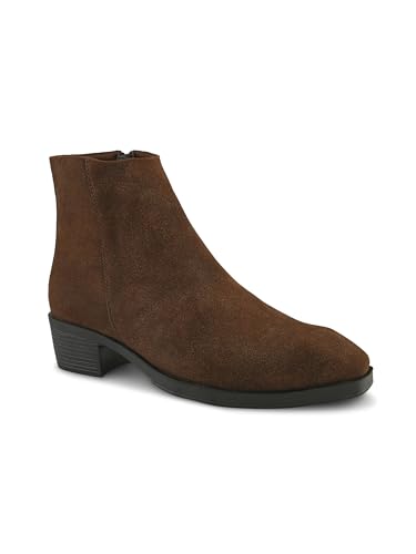Image of Big Fox Men's Premium Suede Cuban Boots | Stylish Ankle-Length Casual Boots | Lightweight & Comfortable