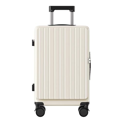 SKYROAMER 20 Inch Carry On Luggage Airline Approved 22x14x9 Hardshell Spinner Suitcase with Aluminum Frame, USB Port, TSA Lock & Cup Holder - Lightweight PC Travel Luggage with 360°