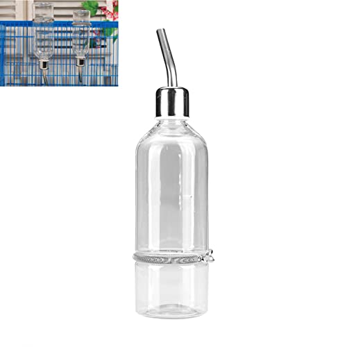 Pet Water Dispenser Automatic Pet Water Feeder Pet Hanging Water Feeding Bottle Hamster Water Bottle Water Feeder For Birds With Stainless Steel Ball Nipple #TOP27
