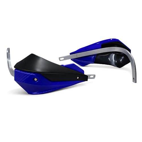Image of Universal Motorcycle Hand Guard Wind Protector | Durable ABS Handguards for All Bikes Model (Black /Blue)